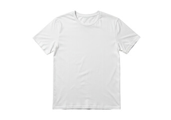 Naklejka premium Plain white tshirt isolated on transparent background, ready for custom design and printing