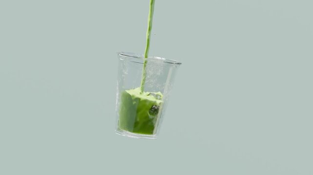 3D Matcha Tea Product Animation