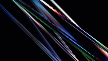 Abstract animation, 3d render of futuristic background with color dispersion effect, 4K seamless looped video - Powered by Adobe