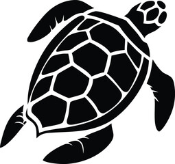 Obraz premium A fun vector illustration of a turtle playing with a black and white soccer ball