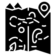 Route Map icon vector image. Can be used for Web Marketing.