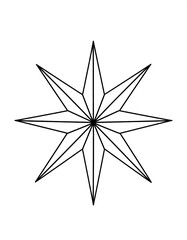Obraz premium Geometric star design graphic