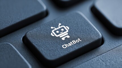 Engage with chatbot technology using keyboard key for automated customer communication solution