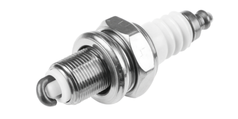 Spark plug isolated on white background
