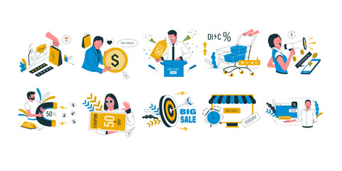 Sales & Promotion Illustration