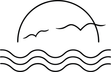 vector illustration of a silhouette of a horse