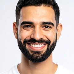 Close-up portrait of happy man