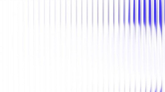 Abstract 3d render, background animation with ribbed glass effect, 4k seamless looped video
