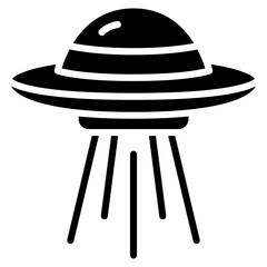 Ufo icon vector image. Can be used for Science Fiction.