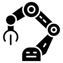 Robotic Arm icon vector image. Can be used for Science Fiction.