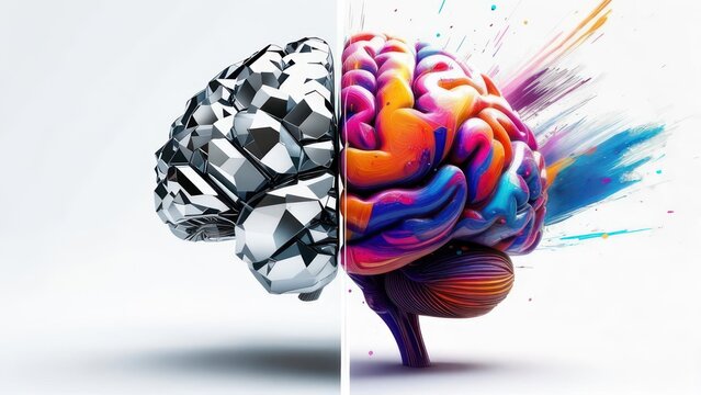 Two contrasting brains