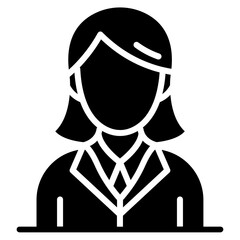 Receptionist icon vector image. Can be used for Women.