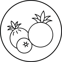 vector illustration of a tomato