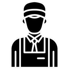 Retail Worker icon vector image. Can be used for Women.