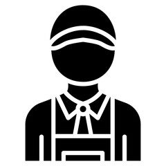 Housekeeper icon vector image. Can be used for Cleaning and Dusting.