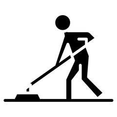 Mopping icon vector image. Can be used for Cleaning and Dusting.