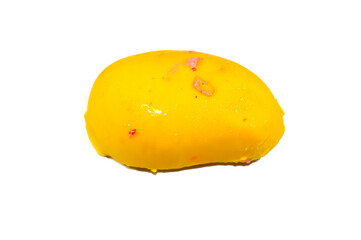 Mango fruit-flavored frozen treats, ice pops or ice cream bars, combination of fruits and ice cream, assortment of flavors a refreshing summer treat, the taste of ice-cream and real fruits