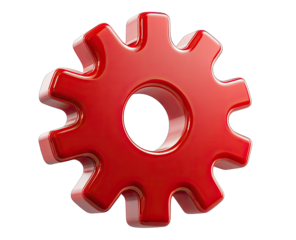 Red 3D gear icon (1)