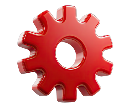 Red 3D gear icon (1)