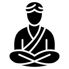 Humility icon vector image. Can be used for Personality Traits.