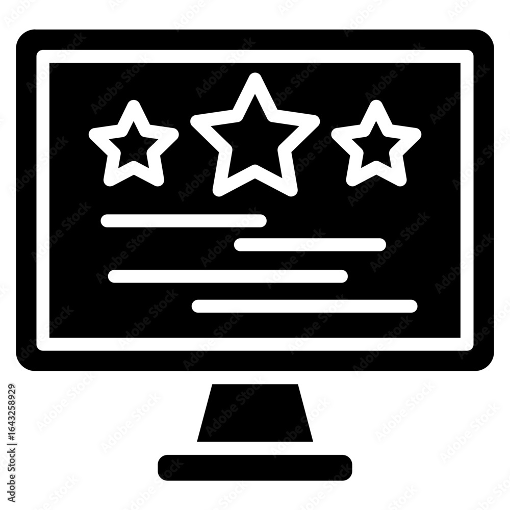 Wall mural design review icon vector image. can be used for quality assurance.