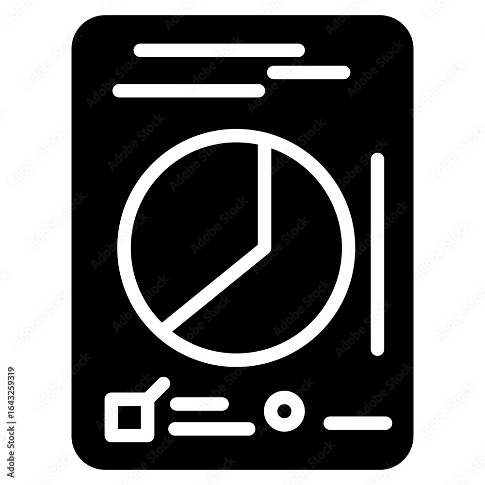 Wall mural test data icon vector image. can be used for quality assurance.