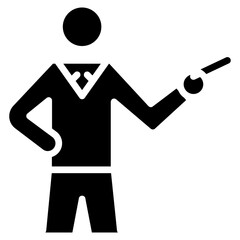 Coaching icon vector image. Can be used for Leadership.