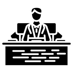 Complaint Desk icon vector image. Can be used for Contact Us.