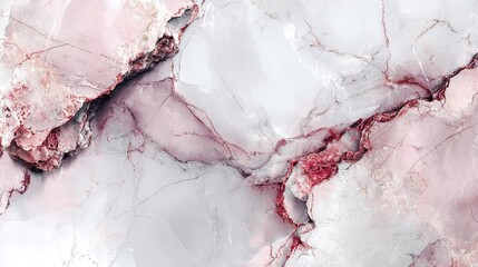 Abstract design of a marbled stone surface with pink and gray tones.