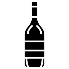 Wine bottle icon vector image. Can be used for Fathers Day.