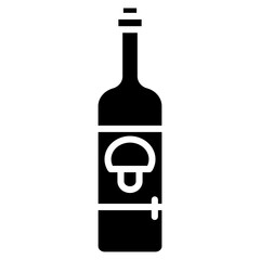 Italian Wine Bottle icon vector image. Can be used for Italy.