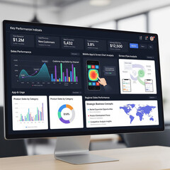 The dashboard is designed to help salespeople track their performance