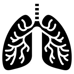 Infected Lungs icon vector image. Can be used for Infectious Diseases.