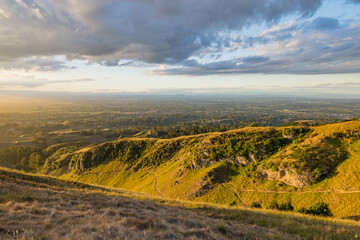 ニュージーランド　ホークス・ベイ地方にあるテ・マタ・ピーク頂上からの風景