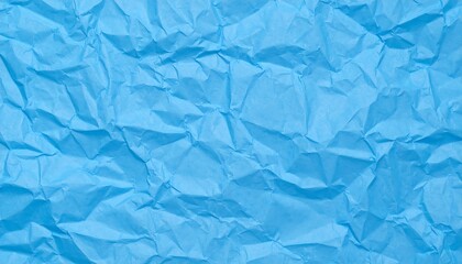 Obraz premium Crinkled light blue paper texture