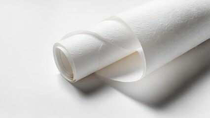 Fototapeta premium Rolled white paper (1)