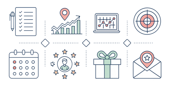 Monoline Survey & Feedback Icon Set — Clipboard Checklists, Rating Stars, Chat Bubbles, Charts & Forms