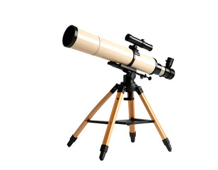 telescope on a white background