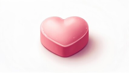 Pink heart candy