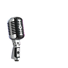 Fototapeta premium Black studio Microphone. Modern mic 