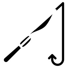 Fishing icon vector image. Can be used for Beach Resort.