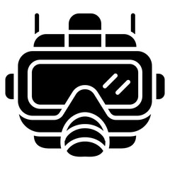 Diving Mask icon vector image. Can be used for Beach Resort.