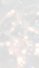 Sparkly glitter aesthetic iPhone wallpaper, white design
