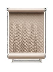 Beige quilted roll-up cover