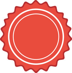 Red seal stamp emblem blank certificate award