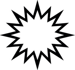 Explosion starburst graphic element