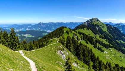 Obraz premium Mountain vista panoramic