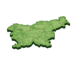 Panama terrain map with lake and border elevation