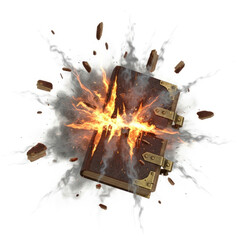 explosion of fire