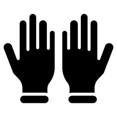 Gloves icon vector image. Can be used for Mettalurgy.